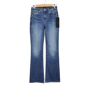 Edwin Lark Mid Rise Bootcut Denim Jean Flashback Blue Size 25 NWT EW2061ICS